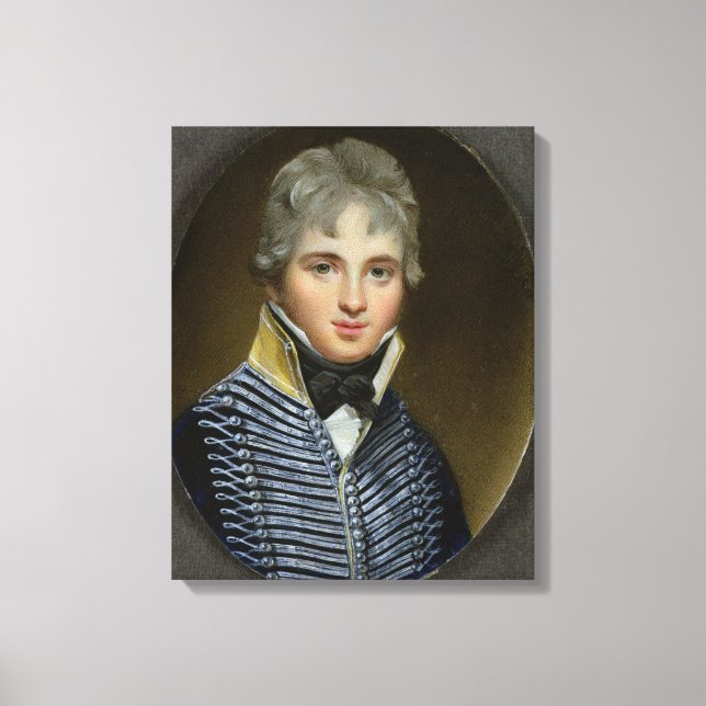 Impressão Em Tela Miniatura de William Howe de Lancey (d.1815), Milh (Frente)