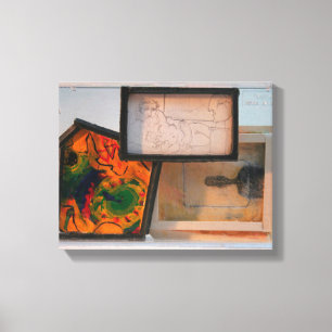 Impressão Em Tela Miniatura Homage to Painters K7 1986 Mixed-media C