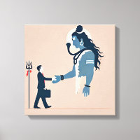 minimalism image of an ordinary person greeting go