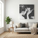 Impressão Em Tela Minimalist Modern Elegant Square Photo Wedding<br><div class="desc">Create a meaningful piece of wall art using your own photo. This elegant canvas design lets your image take center stage with a clean,  timeless look that works in any space. Perfect for couples,  weddings,  anniversaries,  or everyday moments you want to see displayed beautifully at home.</div>