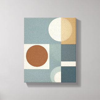 Impressão Em Tela Minimalista Abstrato Geométrico de Meados do Sécul
