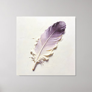 Impressão Em Tela Minimalista Traço de Pintura a Óleo 3D Lavanda Rox