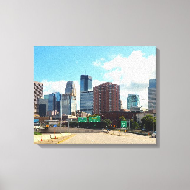 Impressão Em Tela Minneapolis Minnesota (Frente)