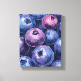 Impressão Em Tela Miramares Mirtilos | Pintura de Frutas