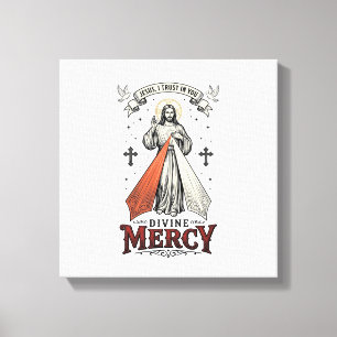 Impressão Em Tela Misericórdia Divina Jesus Eu Confio em Você Camise