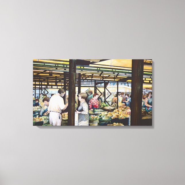 Impressão Em Tela Miskolc's Farmers' Market Hungria (Frente)