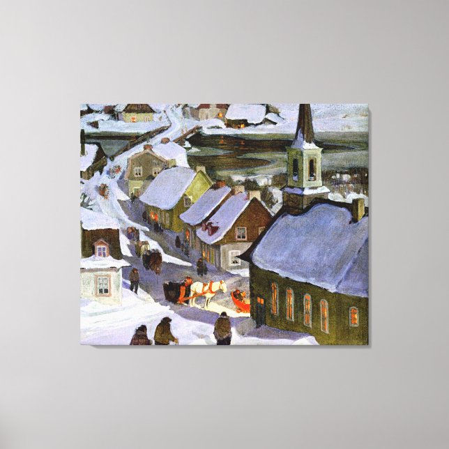 Impressão Em Tela Missa da meia-noite, pintura de arte, (Frente)