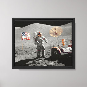 Impressão Em Tela Missão de pouso lunar da NASA Apollo 17, 1972