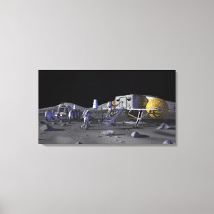 Impressão Em Tela Missões futuras 3 da exploração do espaço
