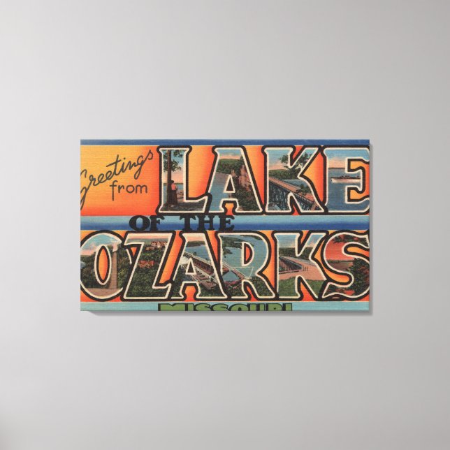 Impressão Em Tela Missouri - Lago dos Ozarks 3 (Frente)