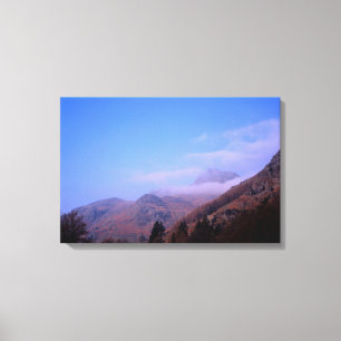 Impressão Em Tela Mist The Langdale Pikes Lake District England