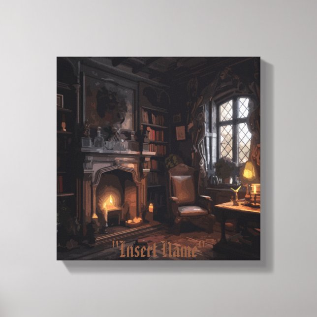 Impressão Em Tela Misterioso Seaside Haunt (Frente)