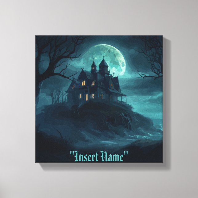 Impressão Em Tela Misterioso Seaside Haunt (Frente)