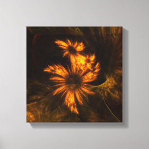 Impressão Em Tela Mística Abstrato de Arte Preta e Branca