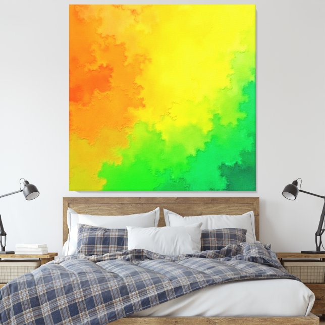Impressão Em Tela Mistura de cores texturizada (Insitu(Quarto))