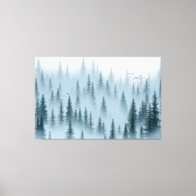 Impressão Em Tela Misty Woods (Frente)