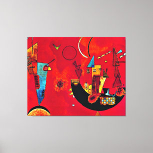 Impressão Em Tela Mit und Gegen, arte popular de Wassily Kandinsky C