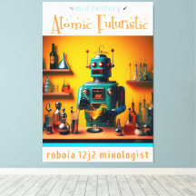 Mixologista de Robô Retro-Futurístico ROBIA 12J2