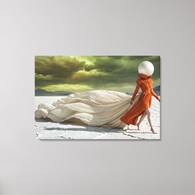 Impressão Em Tela Moda Surrealista no Deserto (Frente)