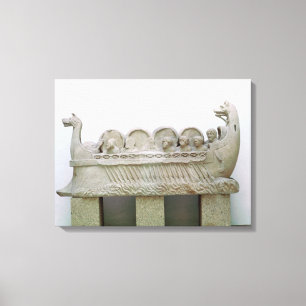 Impressão Em Tela Modelo de navio que transporta vinho no