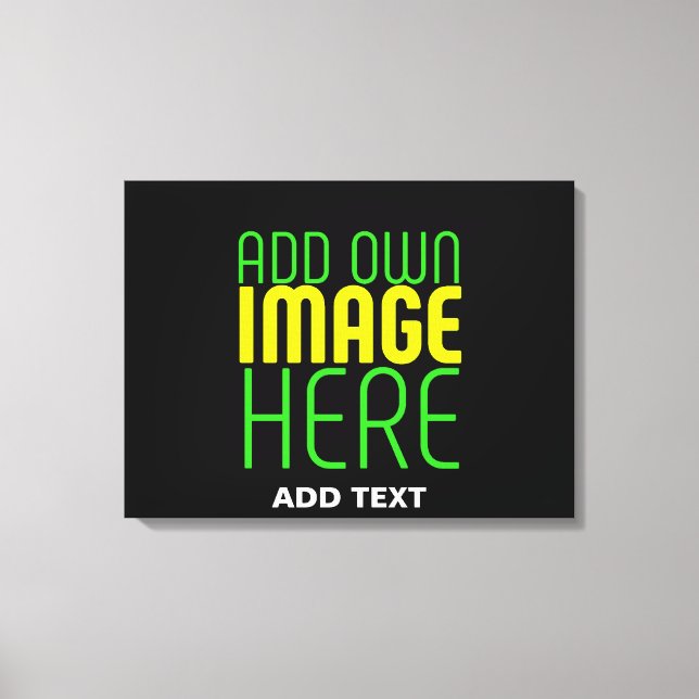 IMPRESSÃO EM TELA MODELO DE TEXTO DE IMAGEM NEGRA SIMPLES EDITÁVEL M (Frente)