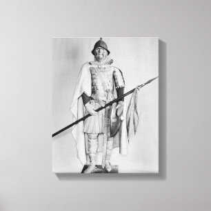 Impressão Em Tela Modelo de um cavalryman de Carolingian