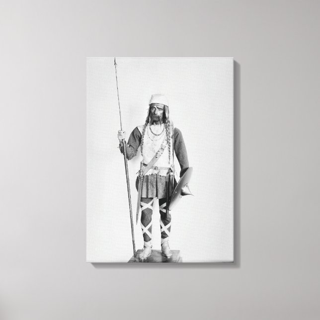 Impressão Em Tela Modelo de um guerreiro francês (Frente)