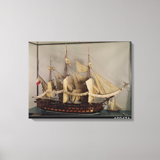 Impressão Em Tela Modelo do navio "L'Achille" (Frente)