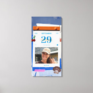 Impressão Em Tela Modelo PicCollage - Tela Esticada 16x32 Alta