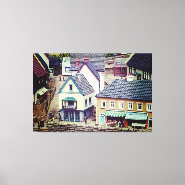 Impressão Em Tela Modelos de Edifícios Costeiros (Frente)