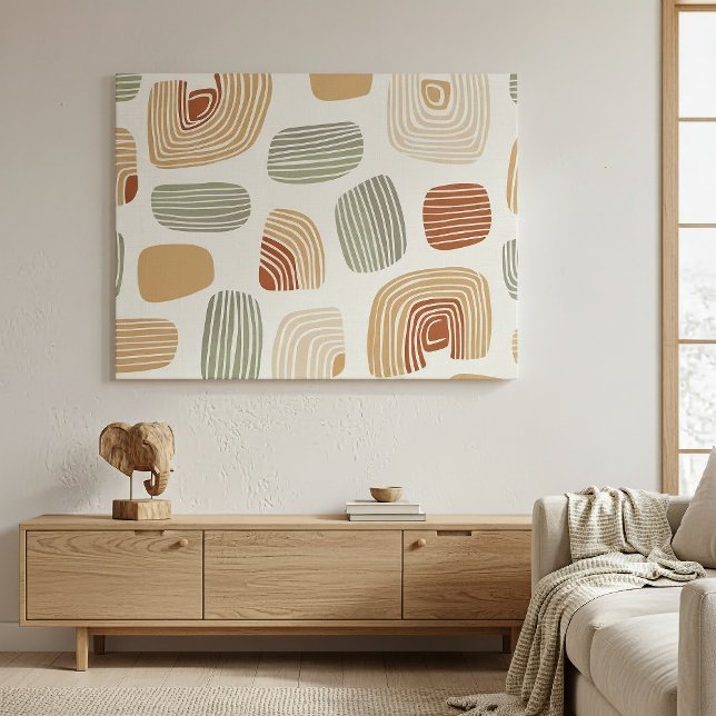 Impressão Em Tela Modern Boho Earth Tones Abstract ID1273 (Criador carregado)