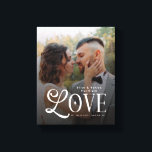 Impressão Em Tela Modern Love Custom Wedding Photo Couples Monogram<br><div class="desc">Turn your favorite wedding or engagement photo into a stunning piece of wall art with this Modern Love Custom Wedding Photo Couples Monogram Canvas Print. Designed with clean lines, soft modern typography, and a sophisticated monogram, this canvas transforms your special moment into a meaningful décor piece that feels elegant, intimate,...</div>