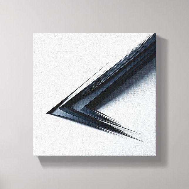 Impressão Em Tela Modern Minimalist Abstract Sharp Vector - 3D  (Frente)