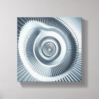 Impressão Em Tela Modern Minimalist Spiral Staircase Art - Abstract 