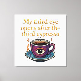Impressão Em Tela Modern Mystic Coffee Art My third eye collection