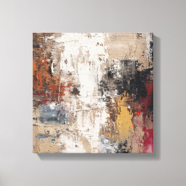 Impressão Em Tela Modern Neutral Tones Im | Expressionist Wave Canva
