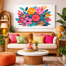 Modern retro tropical flora 04