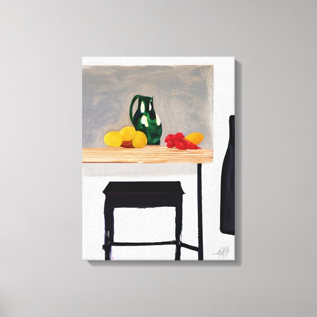 Impressão Em Tela Moderno Abstém-se de Mesa e Parada com Vida Estáti (Frente)