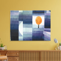 Moderno Abstrato Geométrico Azul Laranja Klee
