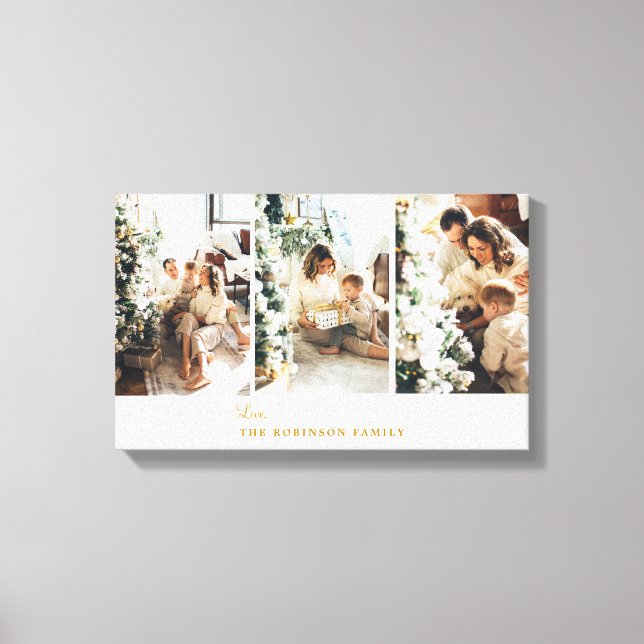 Impressão Em Tela Moderno de Colagem de Fotos Personalizada 3 (Frente)