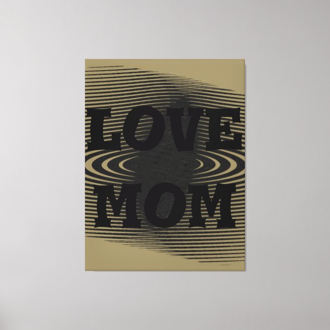 Impressão Em Tela Moderno e elegante castanho claro, design preto (Frente)