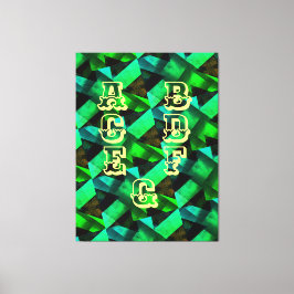 Impressão Em Tela Moderno-NEGRO-VERDE-AZUL-AMARELO-BONITO