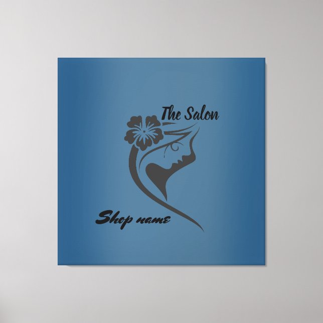 Impressão Em Tela Moderno O nome do compro personalizado do cabelo d (Frente)