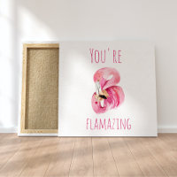 Moderno Você É Flagrante Beleza Rosa Flamingo