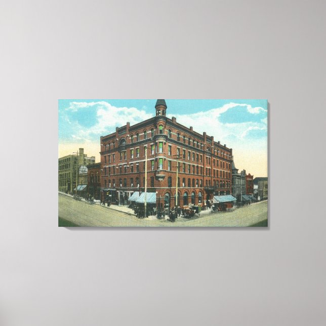 Impressão Em Tela Modo de exibição de Bloco de Owsley do TownButte,  (Frente)