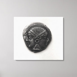 Impressão Em Tela Moedas de Lampsacus com cabeça Janiforme