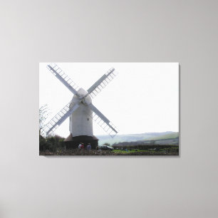 Impressão Em Tela Moinho de vento: Jack & Jill Sussex UK Fotografia