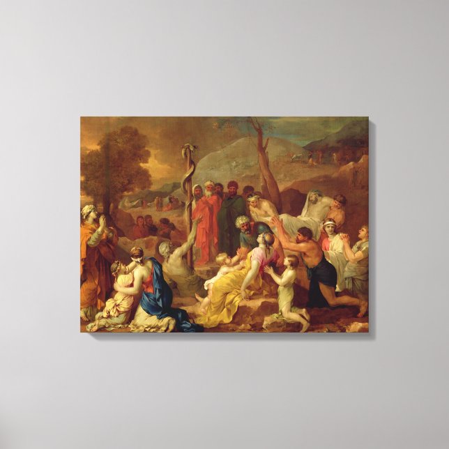 Impressão Em Tela Moisés e a Serpente Brasileira, c.1653-54 (óleo em (Frente)