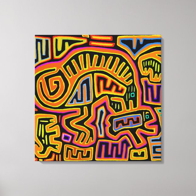 Impressão Em Tela Mola Shaman Peyote Visions (Frente)