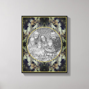 Impressão Em Tela Moldura de Hortênsia com Renda Crie Sua Própria Fo